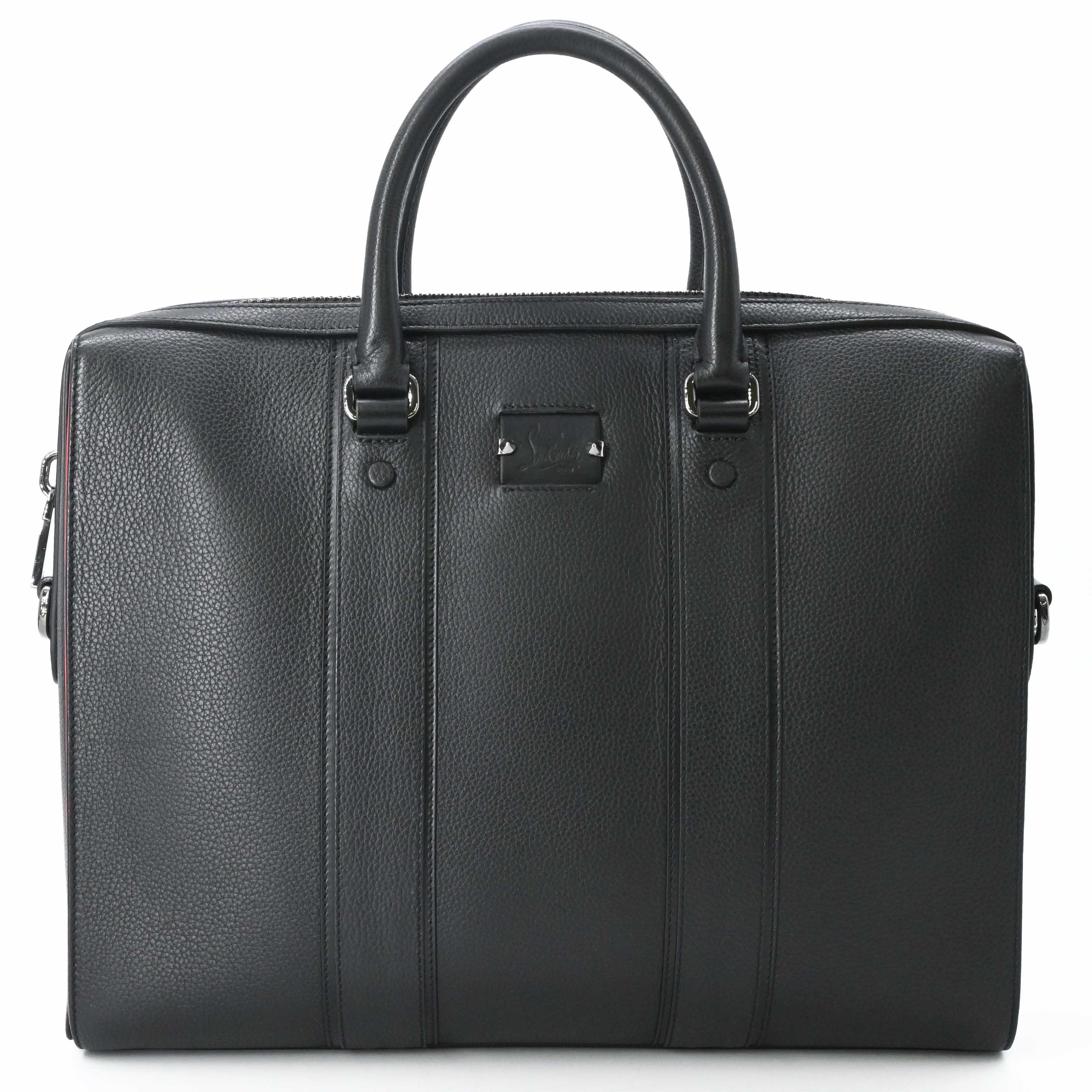 極美品 クリスチャンルブタン 2way ビジネスバッグ ロゴ スタッズ　ネイビー 260511-005.jpg