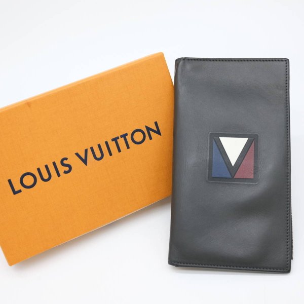 ルイヴィトン 長財布（メンズ） 【セール】LOUIS VUITTON ヴィトン Eシップロング Vライン 長財布 財布 アスファルトグレー グレー M61259