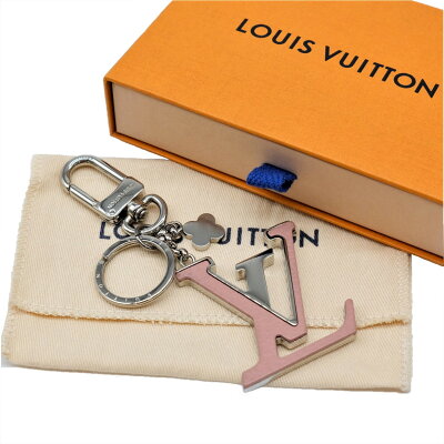 【お値引き】【美品】LOUIS VUITTON ルイヴィトン ポルトクレ LV カプシーヌ チャーム キーリング キーホルダー ピンク シルバー M63079