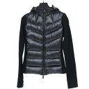 【美品】MONCLER モンクレール グルノーブル ジップアップ ナイロン アウター レディース ブラック 黒 クリーニング済 S