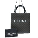 セリーヌ A4対応バッグ レディース 【美品】CELINE セリーヌ バーティカル カバ ミディアム トリオンフ ショルダー ハンドバッグ 2WAY ブラック 黒 194432