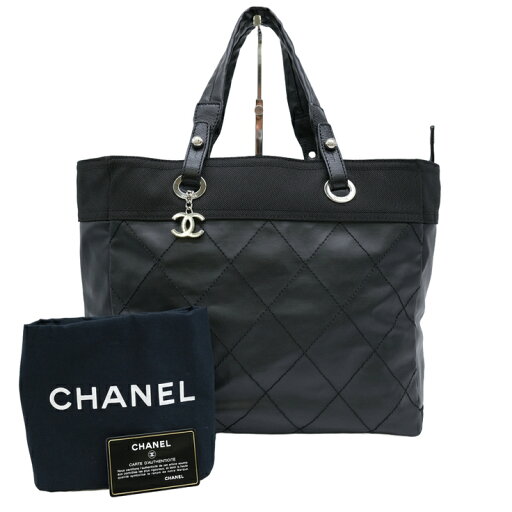 【お値引き】【美品】CHANEL シャネル パリビアリッツ MM ミディアム トート PVC キャンバス ブラック 黒 シール有 A34209 【お値引き】【美品】CHANEL シャネル パリビアリッツ MM ミディアム トート PVC キャンバス ブラック 黒 シール有 A34209