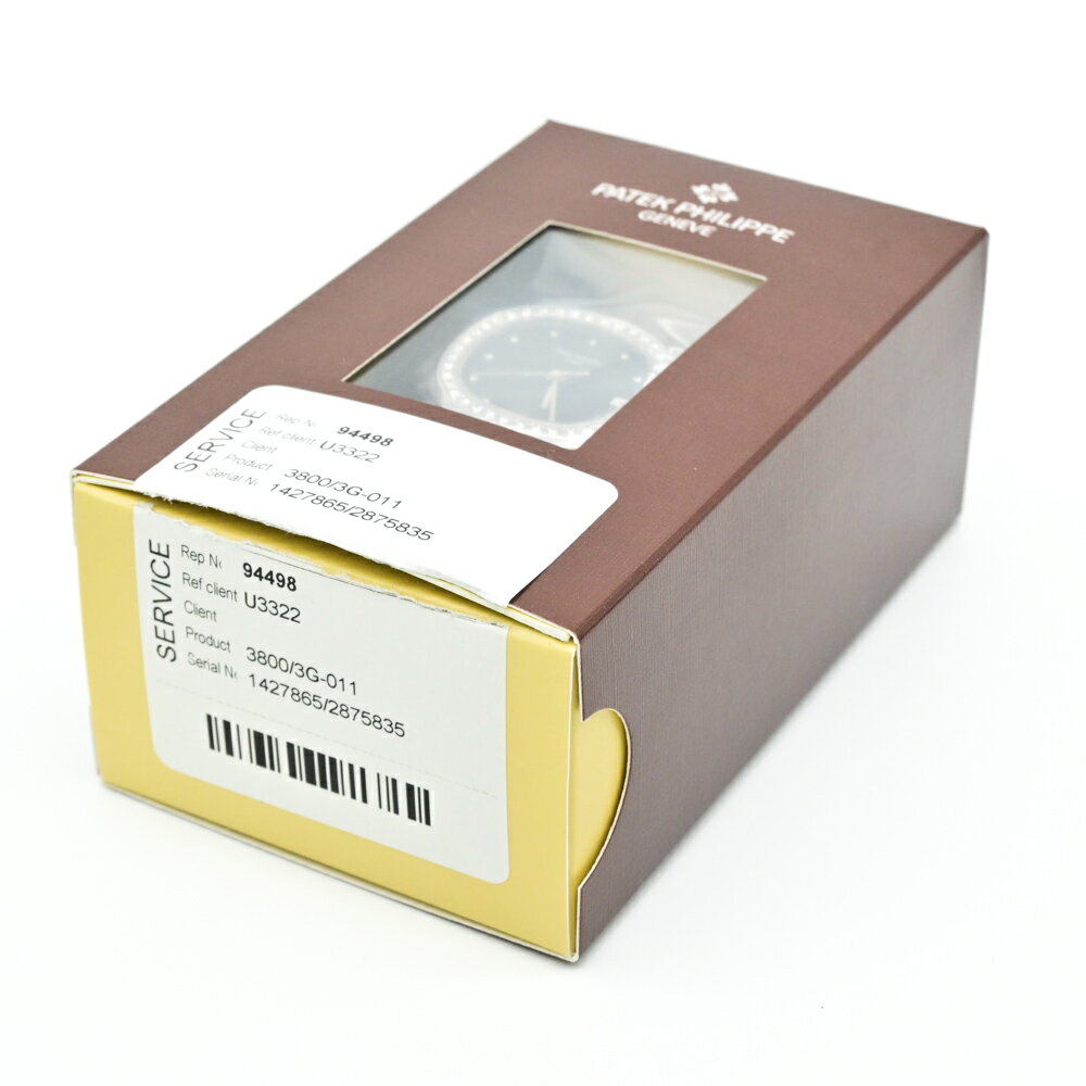 �ڥ᡼����OH�Ѥߡۥѥƥå��ե���å� �ѥƥå� PATEK PHILIPPE �Ρ����饹 ������ �٥��� ����ǥå��� �ۥ磻�ȥ������ �ӻ��� �������֥롼 3800/3G-011