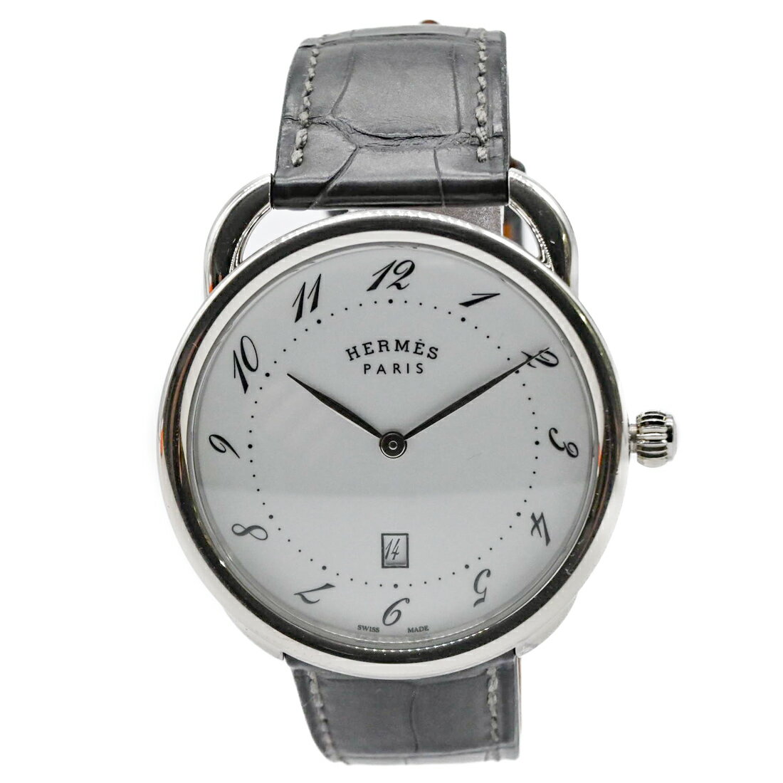 【お値引き】【美品】HERMES エルメス アルソー GM デイデイト AR7Q 810 130 腕時計 ウォッチ クォーツ