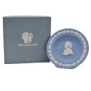 【美品】wedgwood ウェッジウッド 小皿 水色 ジャスパー ライトブルー アクセサリートレイ(4)