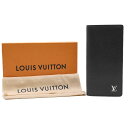 【未使用】LOUIS VUITTON ヴィトン タイガ ポルトフォイユ ブラザ 長財布 財布 アルドワーズ 黒 メンズ M30285 イニシャル入り