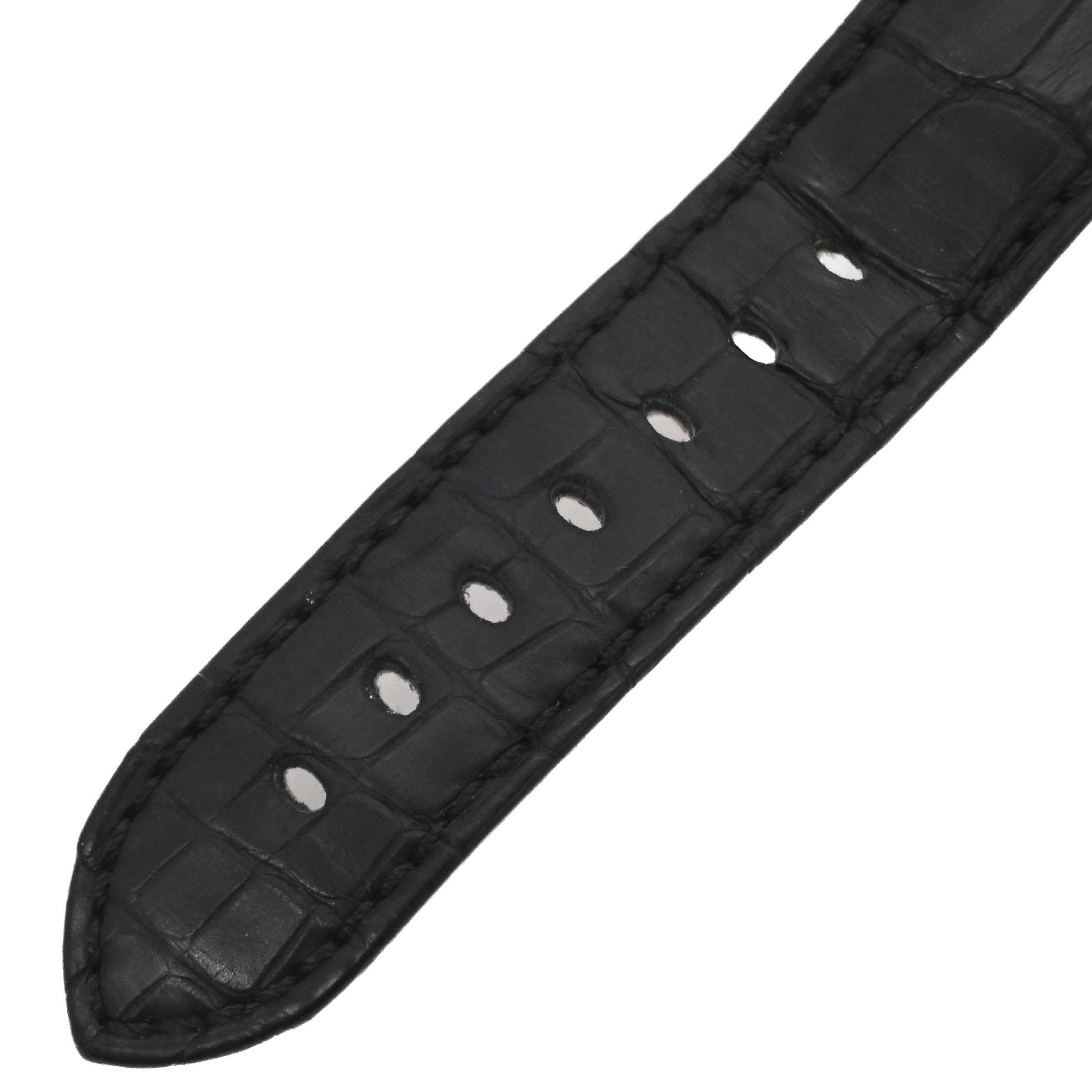 【美品】Breguet ブレゲ 替えベルト 腕時計 純正 クロコダイル 革 ブラック 黒 メンズ