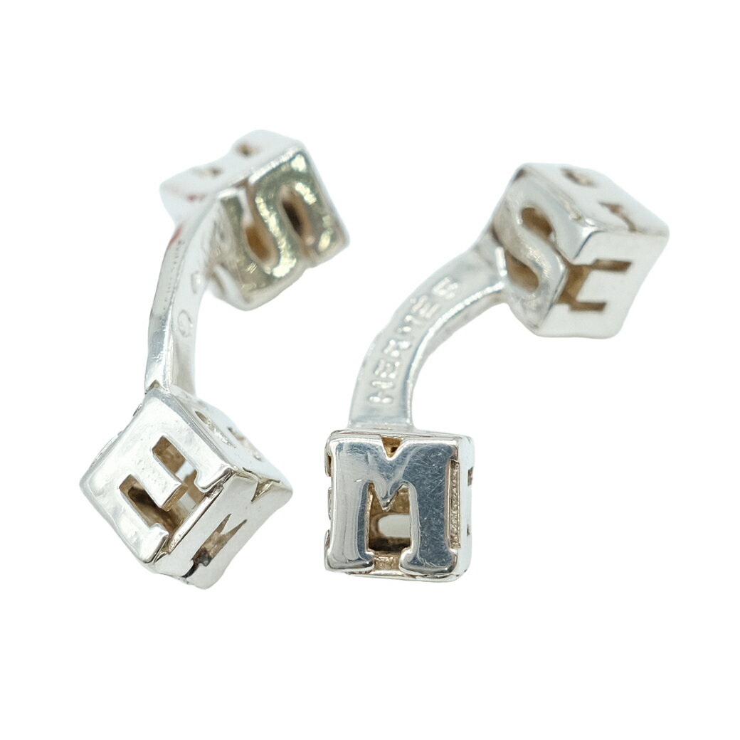 Rakuten - 【お値引き】【美品】HERMES エルメス キューブ カフス カフリンクス アクセサリー メンズ シルバー SV925