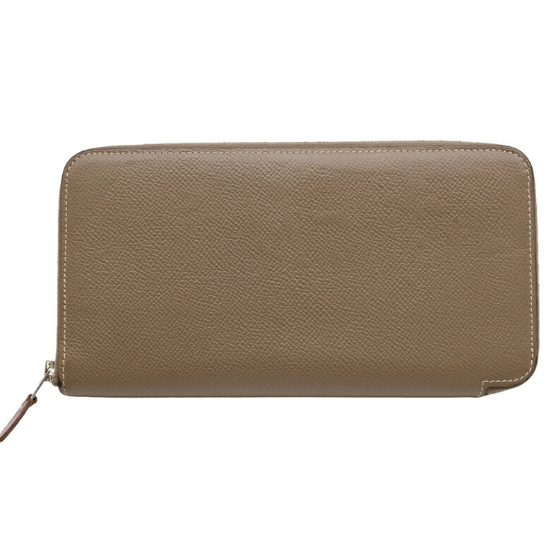 【お値引き】HERMES エルメス アザップロング シルクイン 長財布 ヴォーエプソン シルク エトゥープ グレージュ #X