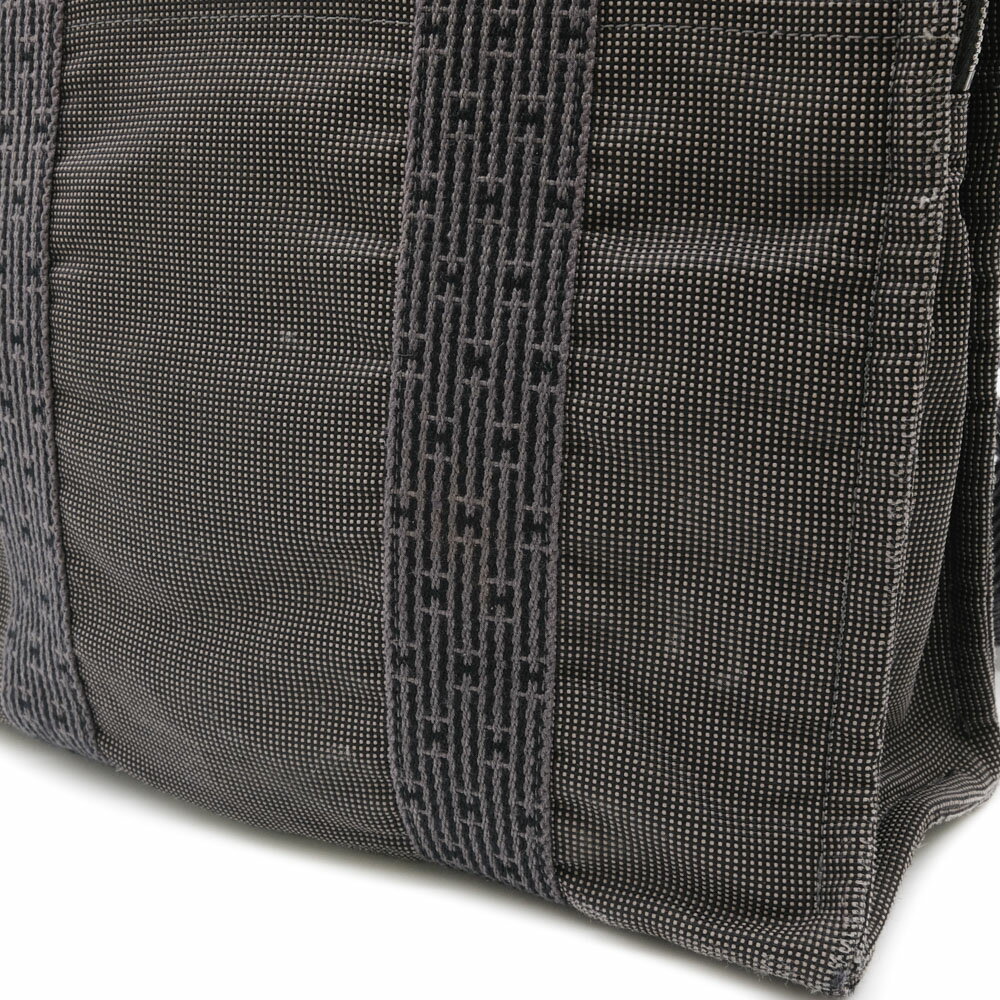 【お値引き】HERMES エルメス エールライン アド MM バッグ リュックサック デイバッグ ナイロンキャンバス グレー