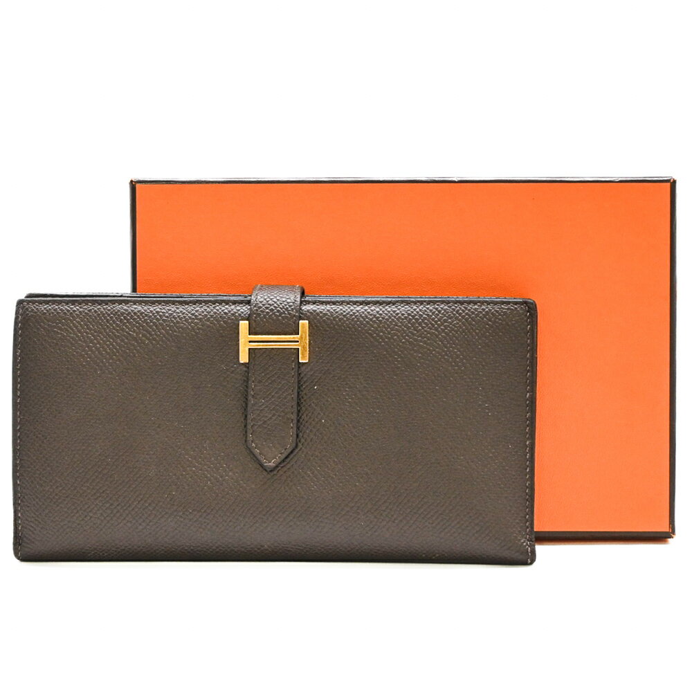 乐天商城 - 【お値引き】HERMES エルメス ベアン ベアンスフレ 長財布 ウォレット ヴォーエプソン レザー ショコラ ダークブラウン #D