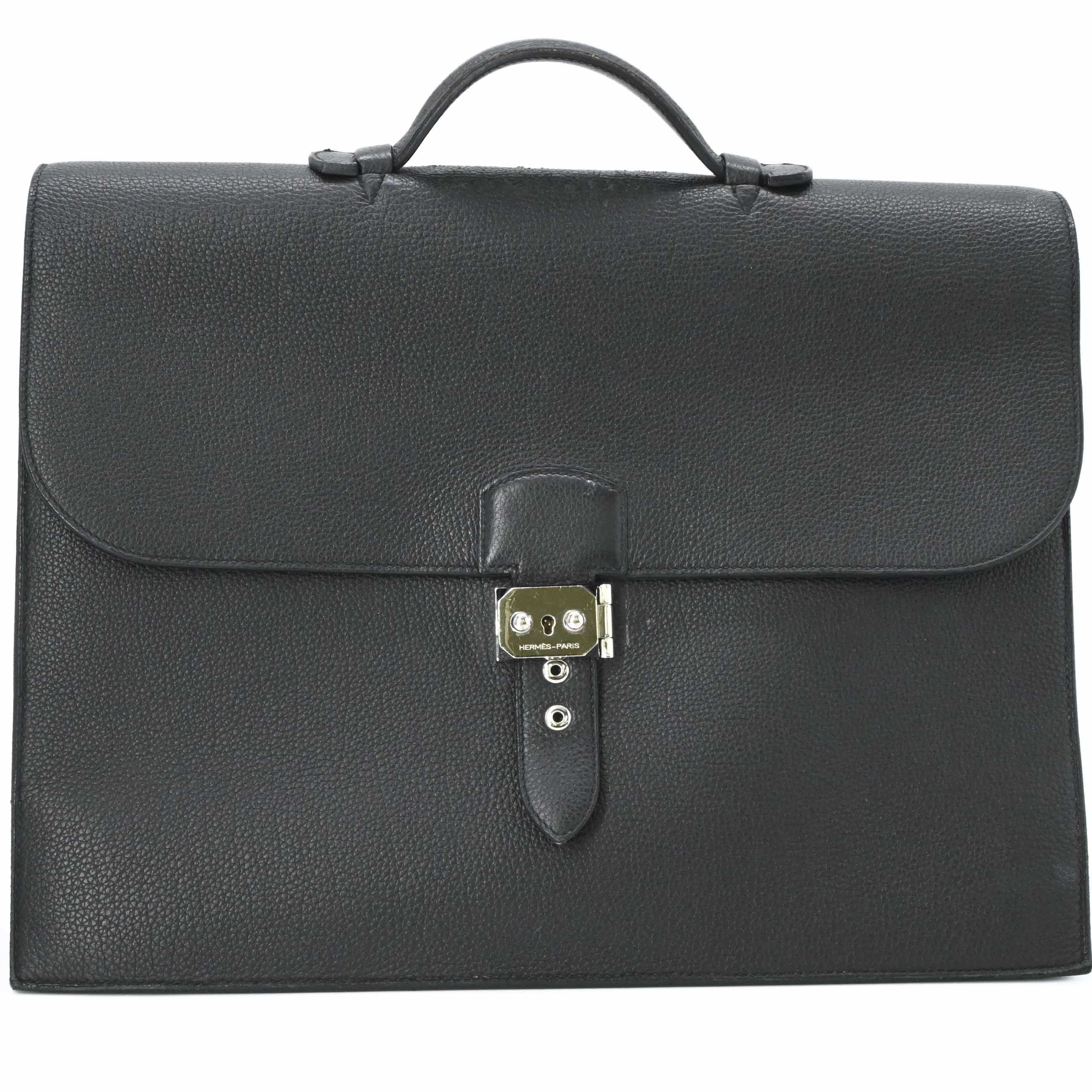 【お値引き】HERMES エルメス サックアデペッシュ 38 書類 トゴ ビジネスバッグ ブリーフケース ブラック ＃X