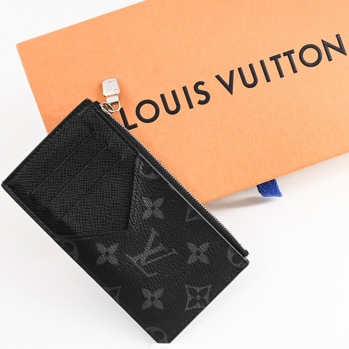 【美品】LOUIS VUITTON ルイ・ヴィトン コインカード・ホルダー カードケース コインケース 小銭入れ ICチップ タイガ ブラック 黒 M30271