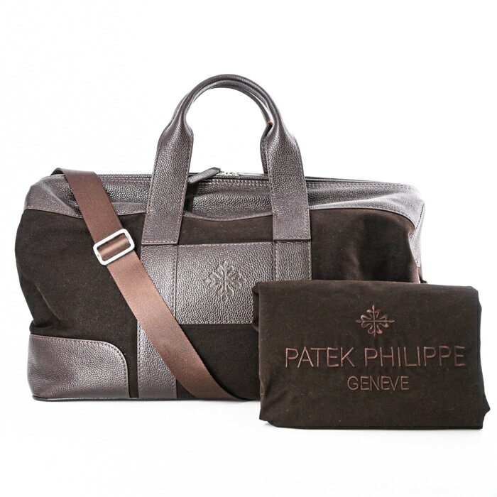 【未使用品】Patek Philippe パテックフィリップ ボストンバッグ ノベルティ 非売品 旅行鞄 トラベル ブラウン 茶