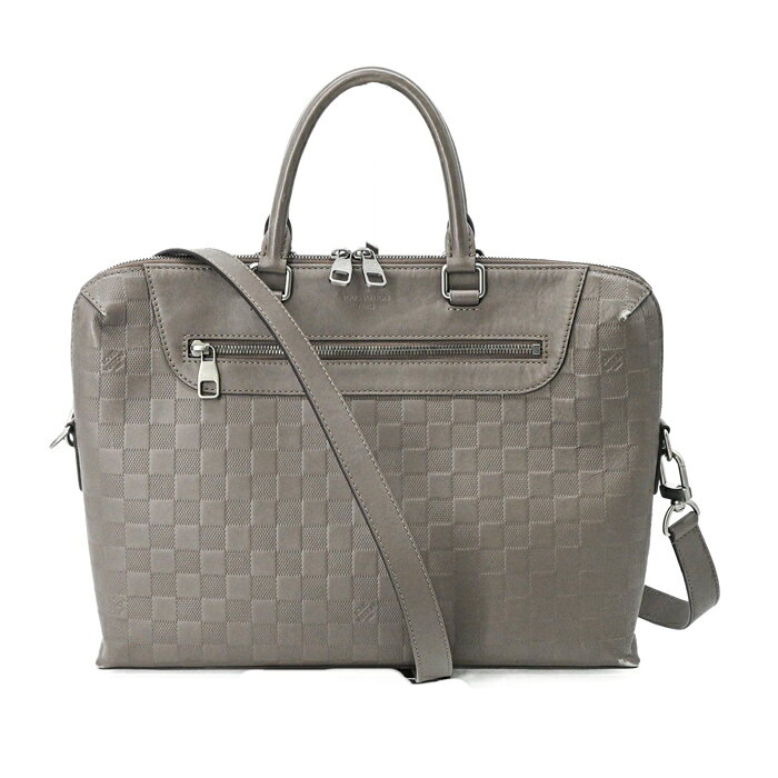 乐天商城 - LOUIS VUITTON ルイヴィトン ポルトドキュマン ジュール PDJ 2WAY トートバッグ ショルダー ビジネスバッグ ダミエアンフィニ グレージュ N48264