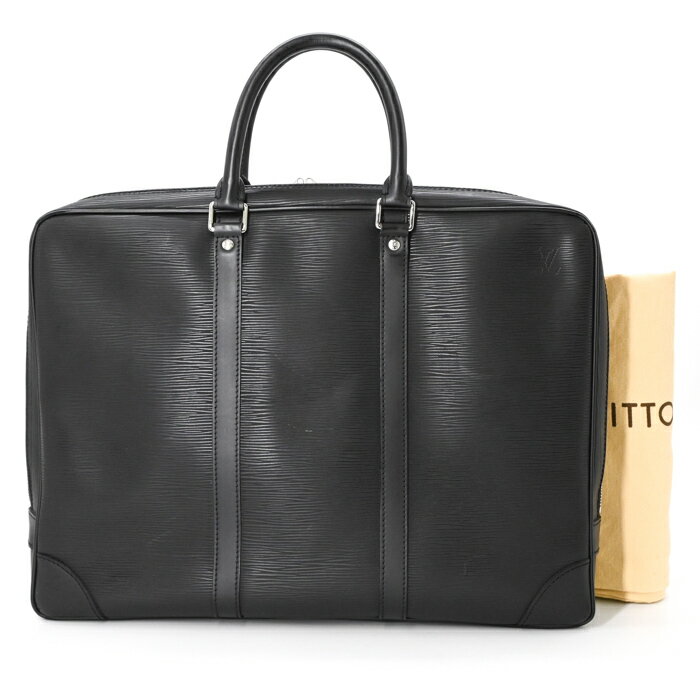 【美品】LOUIS VUITTON ルイヴィトン エピ ポルトドキュマン ヴォワヤージュ PDV ビジネス 書類 ブリーフケース ノワール ブラック 黒 メンズ M40321