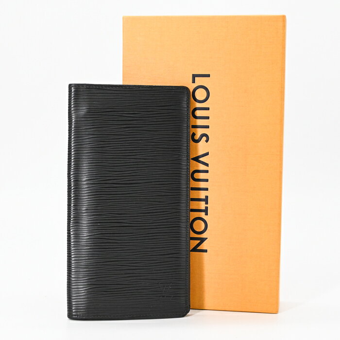 乐天商城 - LOUIS VUITTON ヴィトン エピ ポルトフォイユ ブラザ 二つ折り 長財布 ノワール ブラック メンズ M60622