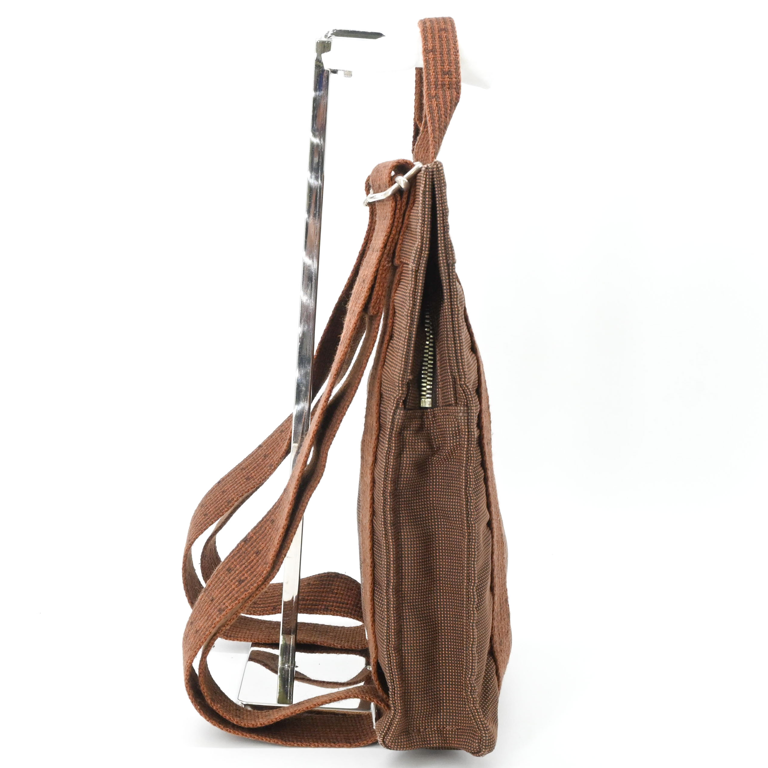 【美品】 HERMES エルメス エールライン アド PM キャンバス ナイロン リュック バックパック ブラウン 茶