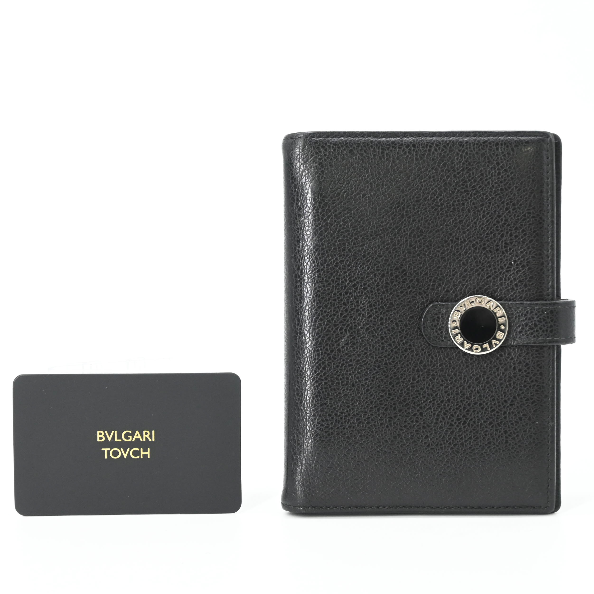 乐天商城 - BVLGARI ブルガリ ブルガリブルガリ アジェンダ レザー 手帳カバー 6穴式 カードケース ブラック 黒 ICチップ
