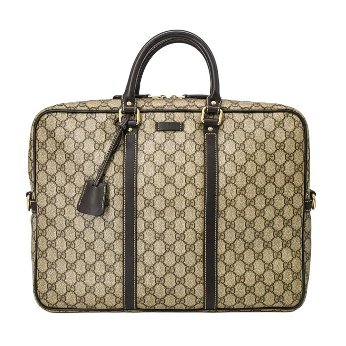 Rakuten - GUCCI グッチ GGスプリーム ビジネスバッグ 書類鞄 メンズ レザー ベージュ ブラウン 201480