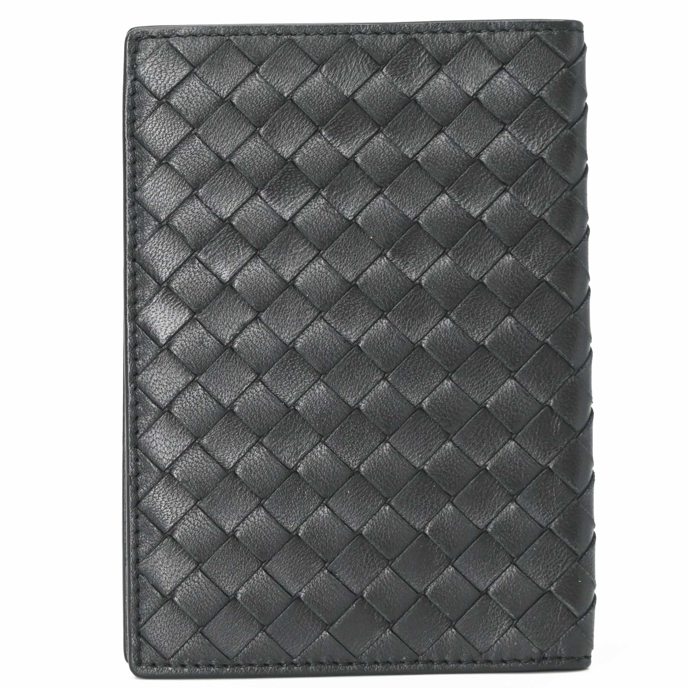 乐天商城 - 【未使用品】BOTTEGA VENETA ボッテガヴェネタ イントレチャート パスポートケース レザー ブラック 黒