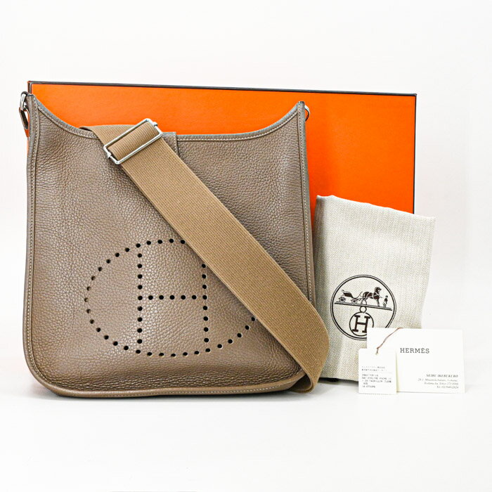 乐天商城 - 【美品】HERMES エルメス エヴリン エブリン 3 29 TPM ショルダーバッグ レザー トリヨンクレマンス エトゥープ ♯T