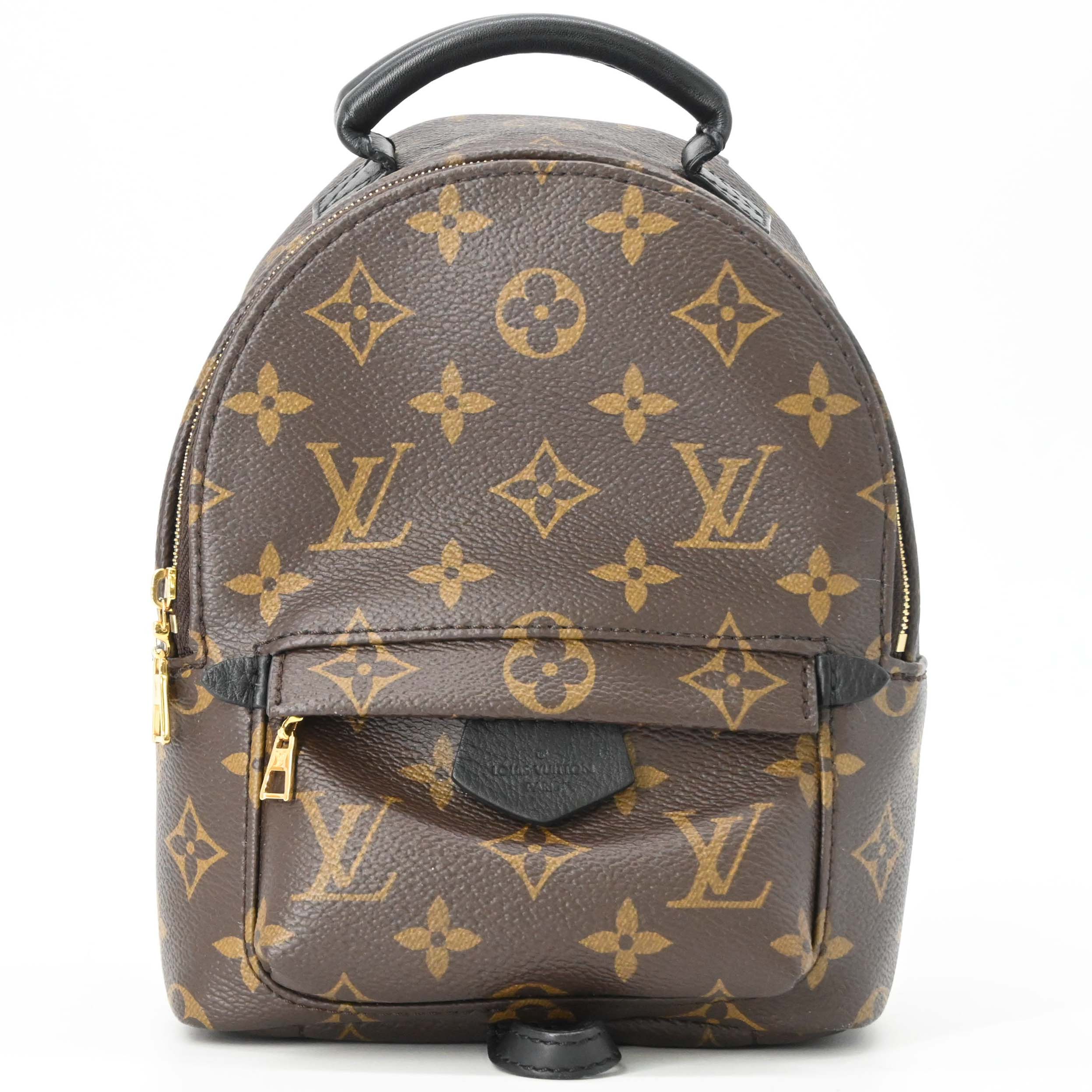乐天商城 - 【美品】LOUIS VUITTON ルイヴィトン モノグラム パームスプリングス ミニ バックパック レディース ブラウン 茶 CA4270
