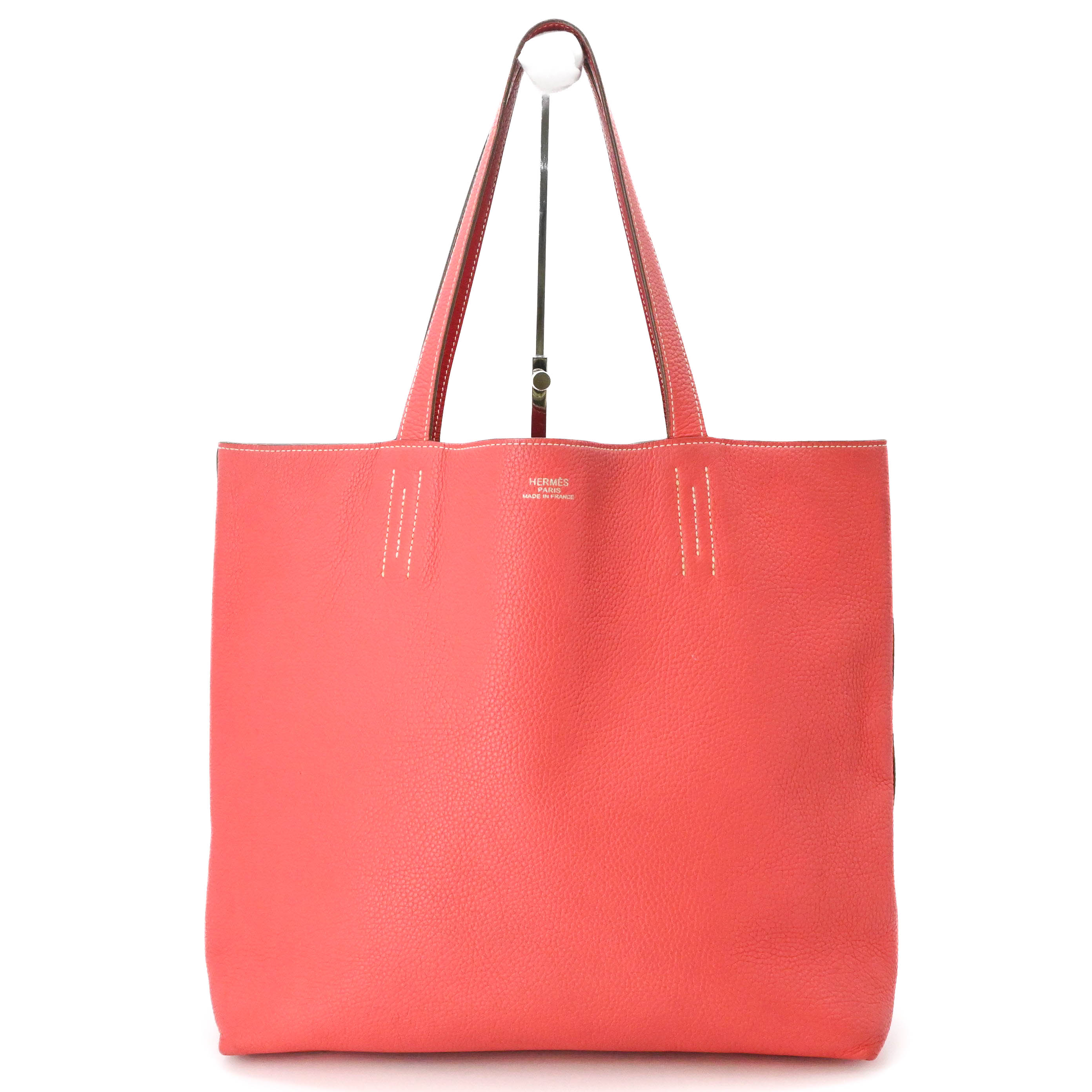 乐天商城 - ☆佐川さん確認待ち【美品】HERMES エルメス ドゥブルセンス 45 トートバッグ トリヨンクレマンス リバーシブル ブーゲンビリア ピンク レッド レディース #□P