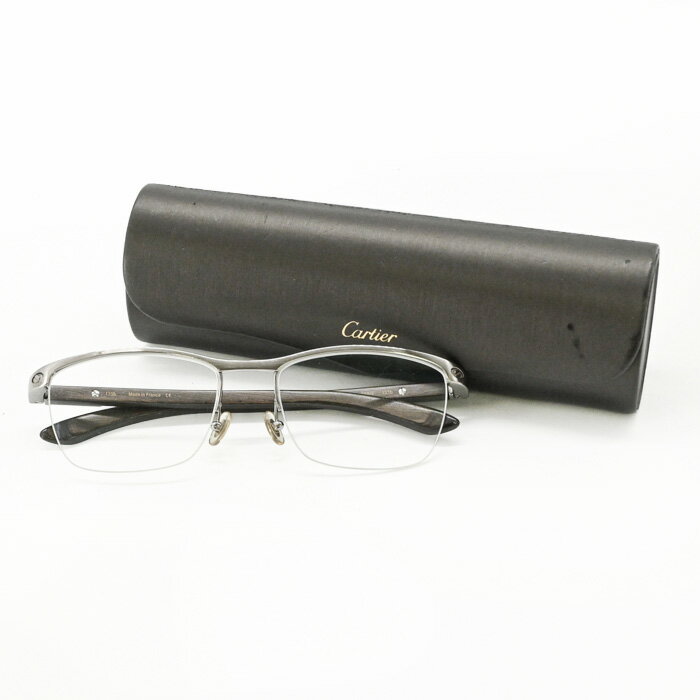 カルティエ ■中古■ 眼鏡 メガネ 度入り SS シルバー ブラック CT0319〇 004 57□48 145 【577895】11 楽天市場】カルティエ メガネ（眼鏡・サングラス｜バッグ・小物