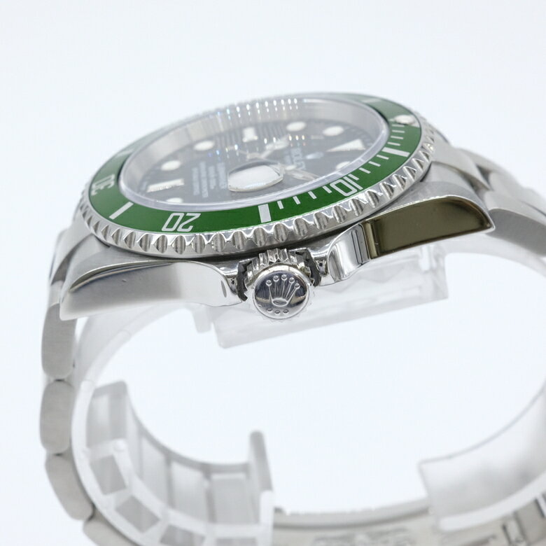 【OH・新品仕上げ済】ロレックス Rolex サブマリーナ グリーンサブ オートマ 自動巻き 腕時計 ウォッチ 時計 16610LV 16610 グリーン