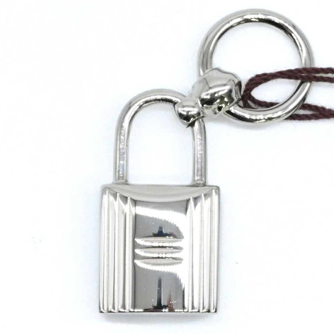 【未使用】HERMES エルメス ツイリーリング カデナ スカーフリング メタル シルバー レディース