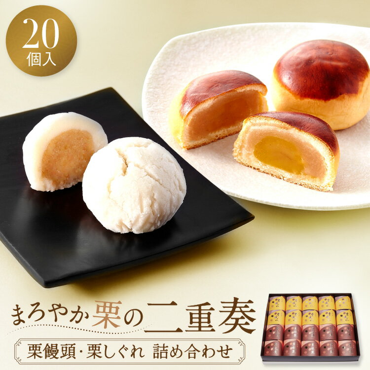 栗饅頭 栗しぐれ 詰め合わせ 20個入 和菓子 スイーツ ギフト お菓子 プレゼント 誕生日 退職 挨拶 内祝い お返し お礼 退職挨拶 出産内祝い 手土産 お供え 法事 感謝 贈り物 個包装 常温 のし対応 お菓子ギフト プチギフト 詰合せ 送料無料 人気 おすすめ マロンスイーツ 栗