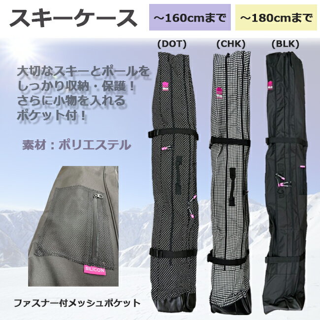 スキーケース　スキーバッグ　スキー用品　スキー　バッグ　収納バッグ　一台用　ユニセックス　レディース　メンズ【SKI CASE】