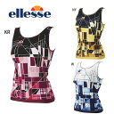 【送料無料】【ES18229】ステンドグラスプリント トップス ellesse エレッセ フィットネ...