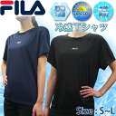 フィラ トップス レディース Tシャツ フィラ FILA 半袖 接触冷感　UVカット　UPF50+　レディースTシャツ フィットネスウェア 女性用 トップス ダンス エアロビクス エクササイズ フィットネス【220721】