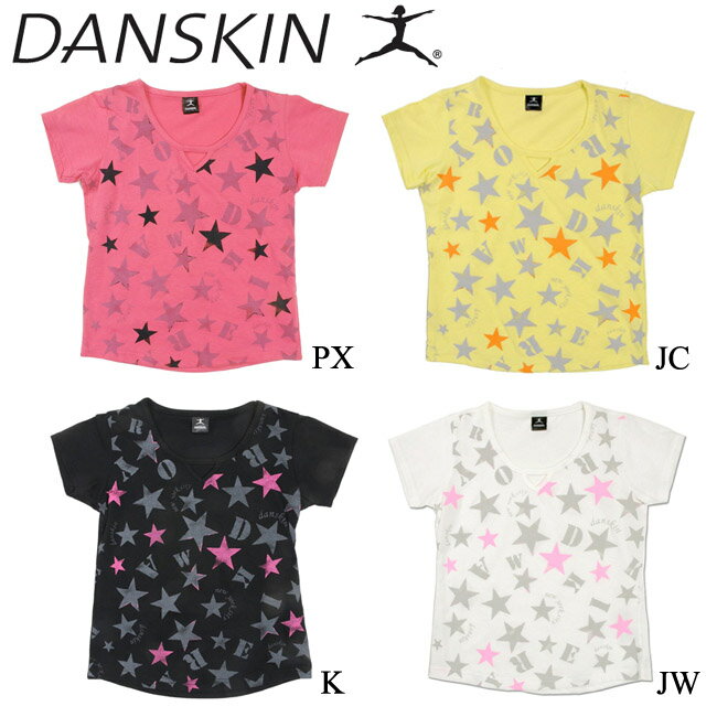 【最大300円OFF!クーポン発行中!!5/1 0時〜5/5 23時59分まで】【送料無料】DANSKIN ダンスキン ジュニア　Girls Tシャツ ジュニア　ガールズ　 ダンス エクササイズ フィットネス 　テニス 【DA74164G】