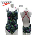 【500円OFFクーポン！15,000円以上ご購入の方★4/27　20：00～4/27　9：59迄】SPEEDO スピード フィットネス水着 ワンピース水着 レディース　フィットネス　スイミング【SD57X97】