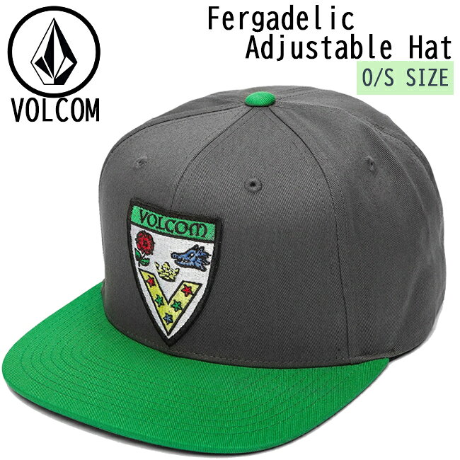 �ܥ륳�� VOLCOM ����å� Fergadelic Adjustable Hat ��� ˹�� DGR �ĥ���ǥ����� �ɽ� ���åȥ� 6�ѥͥ�Ĵ���ǽ��D...
