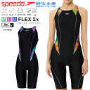 競泳水着 スピード レディース SPEEDO オールインワン水着 ニースキン FINA承認 WORLDAQUATICS 4分丈 ストレッチ FLEX Σ エコ素...