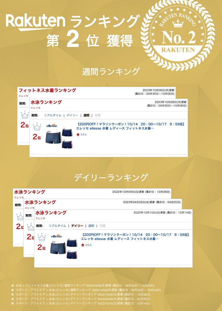 エレッセ ellesse 水着 レディース フィットネス水着 ボトムス 水陸両用 女性 水泳 プール ヨガ フィットネス 【ES27291】