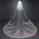 ウェディングベール ロング ヴェール Veil 横300×長300cm 2層 フェイスアップタイプ 60/300cm ベールアップ ロングベール 金属コーム付き...