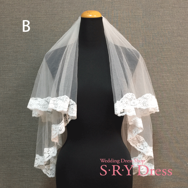 ウェディングベール ショート ウエディングベール ヴェール Veil ウェディング ウエディング 2層 フェイスアップタイプ ベールアップ ベールダウン 金属コーム付き 上質チュール ホワイト オフホワイト