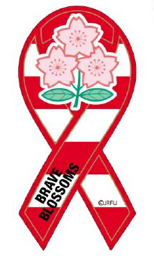 ラグビー 日本代表 リボンマグネット・RED