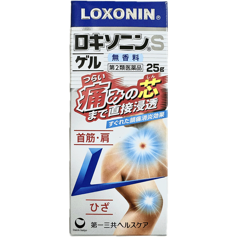 【第2類医薬品】ロキソニンSゲル 25g 第一三共ヘルスケア ロキソプロフェン 腰痛 肩こり 肩の痛み 関節痛 筋肉痛 腱鞘炎 手 手首の痛み 肘の痛み テニス肘など 打撲 捻挫 無香料 無色 べたつかない 速乾 消炎 鎮痛 レターパック