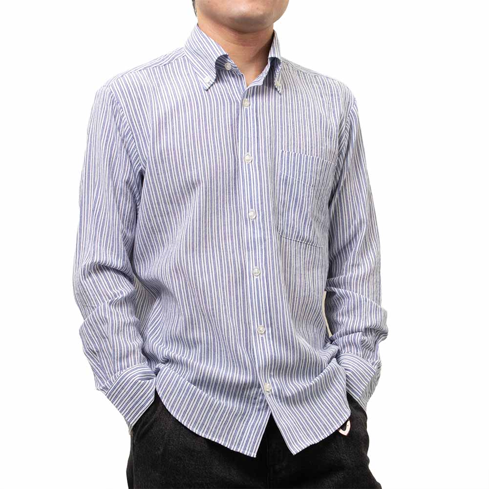 樂天商城 - 夏 夏物 夏服 サマー canterbury wood 長袖 ワイシャツ カジュアルシャツ