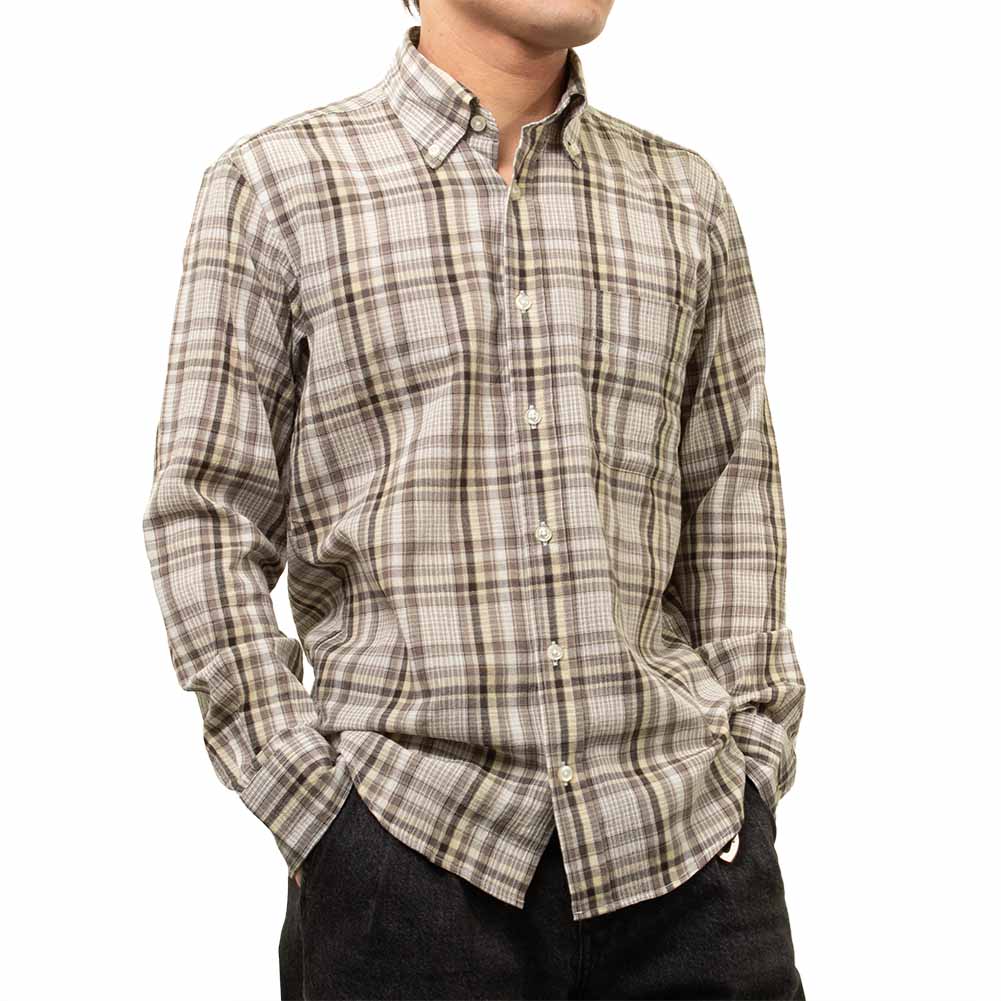 樂天商城 - 夏 夏物 夏服 サマー canterbury wood 長袖 ワイシャツ カジュアルシャツ