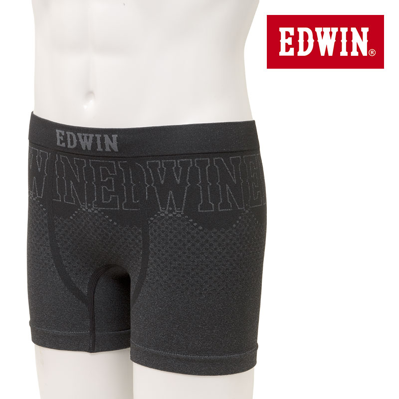 樂天商城 - ボクサーパンツ 前閉じ メンズ 成型 全方位ストレッチ 伸縮自在 快適フィット EDWIN エドウィン チャコール