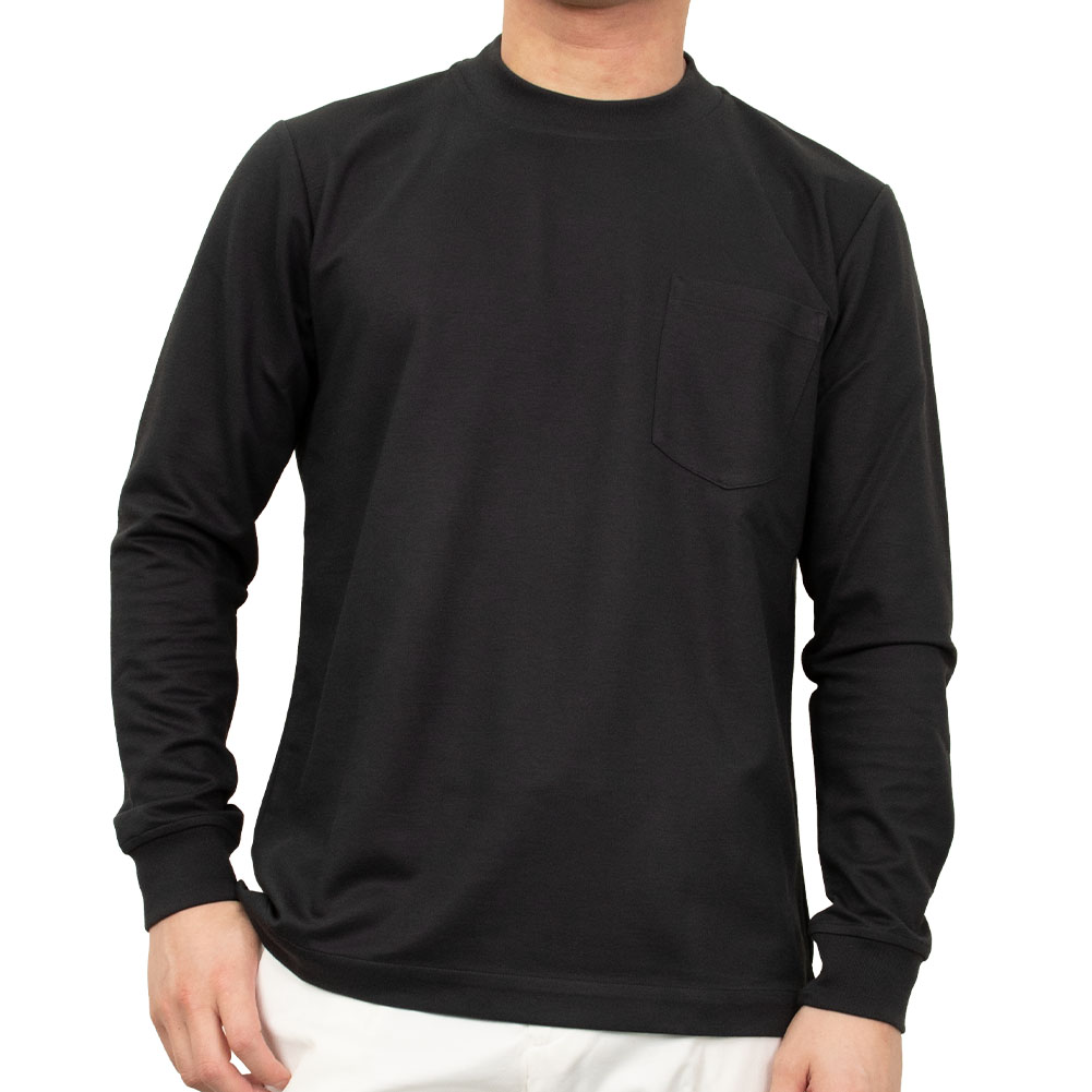 樂天商城 - シャツハウス SWAN 長袖 Tシャツ カットソー チャコール カジュアル オフィスカジュアル ビジカジ