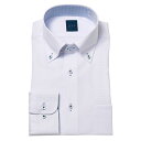 ワイシャツ メンズ 長袖 形態安定 ワイシャツ Yシャツ ボタンダウン 白 ホワイト ドビー avv 2403ft 24FA