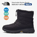 THE NORTH FACE ザ・ノース・フェイス デタッチャブル ヌプシ ブーティ NF52477 スノーブーツ メンズ 滑らない ウィンターブーツ 防水 防寒 黒 北海道 保温 ミドル丈 クロッグ ファスナー 2way